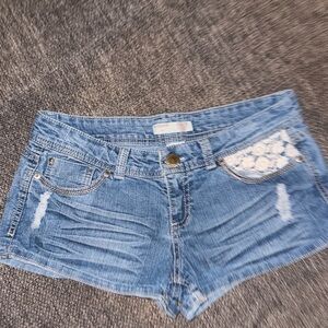No Boundaries Denim Blue Women's Shorts